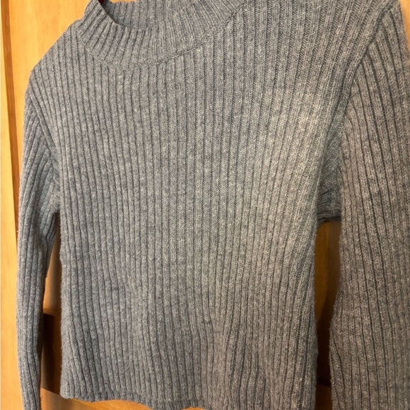 Grey Ribbed Sweater - Picture 3 of 5